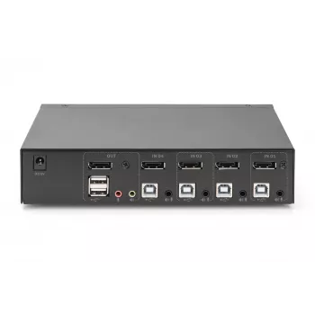 KVM prepínač Digitus DS-12891 4x1 DP USB 4K Ultra HD
