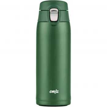 Cestovný hrnček EMSA N2151900, tmavozelený, 0,4 l, sklopné viečko