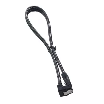 ModMesh Right Angle SATA 3 kábel 30 cm - carbon - kábel - Digital/Dáta (CM-CAB-RSAT-N30KC-R)