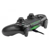 Káblový gamepad TRACER SHOGUN PRO čierny — 16 tlačidiel, analógový/digitálny, 1,5 m kábel, vibrácie, PC/PS4/PS3