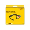 DeLOCK 4-portový USB 2.0 káblový hub USB Type-C na 3 x USB-A konektor samica + 1 x USB-C konektor samec