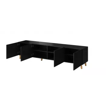 Cama RTV skrinka PAFOS 200x42x52 čierna matná