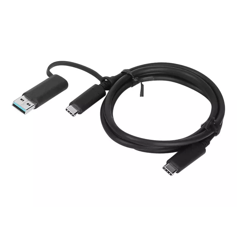 Lenovo 4X90U90618 USB kábel USB 3.2 Gen 1 (3.1 Gen 1) 1 m USB A/USB C USB C čierny