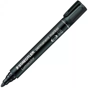 STAEDTLER Lumocolor permanentný fix 352, čierny šírka stopy: cca 2,0 mm, guľatý hrot, vodoodolný (352-9)