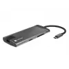 NATEC Fowler Plus USB Type-C čierna sivá MicroSD SD hub