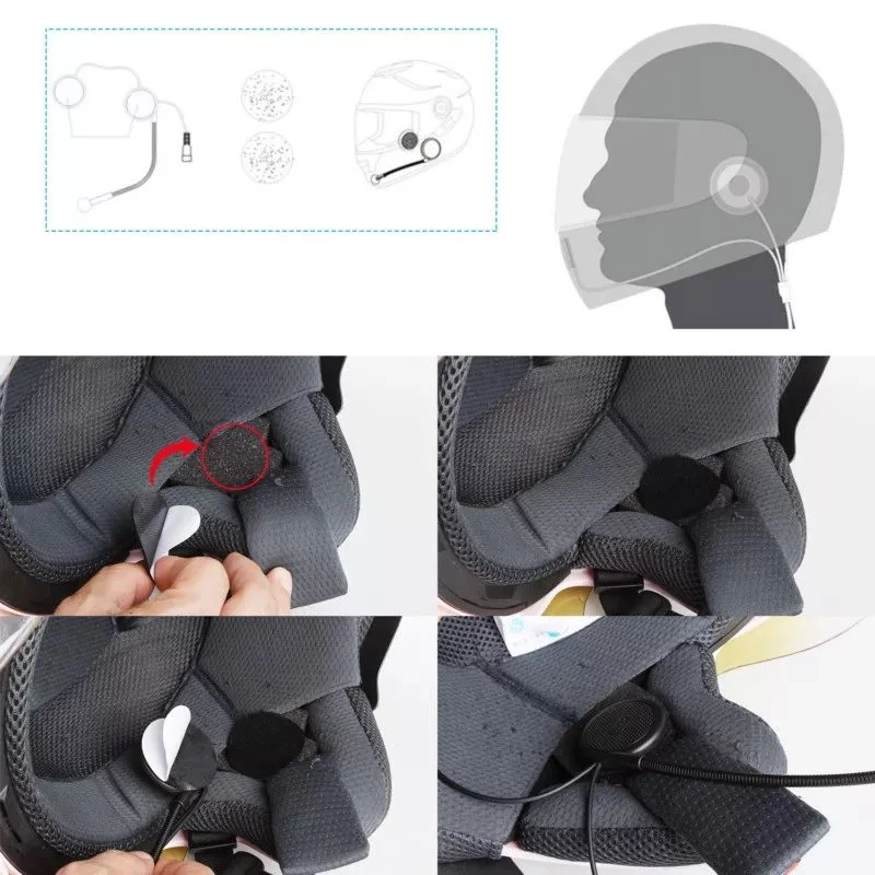 Headset FREEDCONN L1M motocyklová interkom čierny