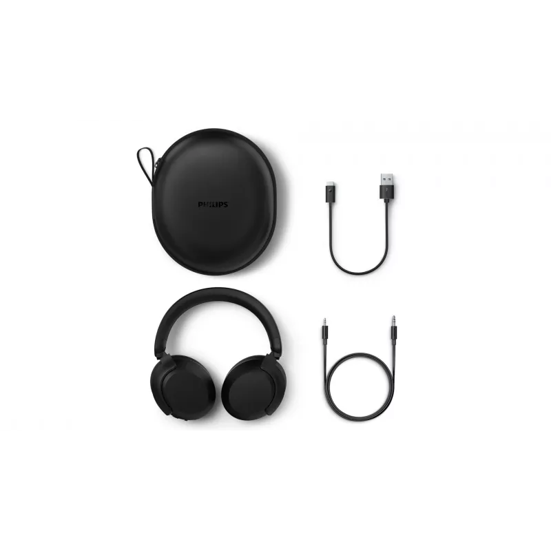 Philips TAH8000EBK/00 slúchadlá/headset bezdrôtové cez hlavu hovory/hudba USB Type-C Bluetooth čierne