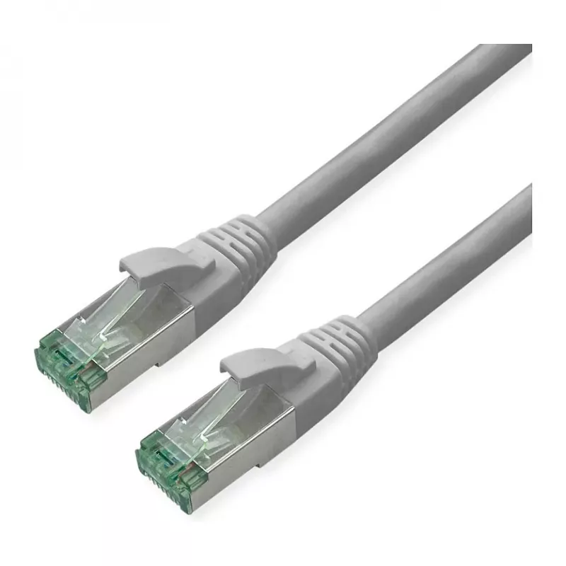 ROLINE RM patch kábel Cat.6A S/FTP (PiMF), sivý, 0,3 m