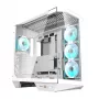 PC skriňa Darkflash DY470 (biela) + 4 ventilátory