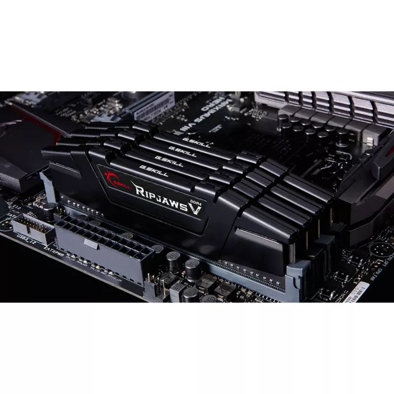 DIMM 64 GB DDR4-3600 (4x 16 GB) Quad-Kit, pamäť čierna, F4-3600C16Q-64GVKC, Ripjaws V, INTEL XMP