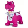 Skákacia hračka Jamara HoppyDoo Dino s krídlami ružová s pumpou 466008