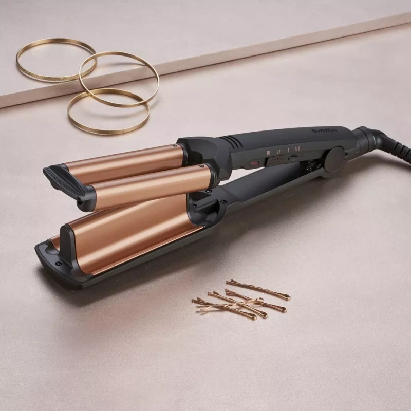 BaByliss Deep Waves kulma Warm Black, oranžová 98,4 (2,5 m)