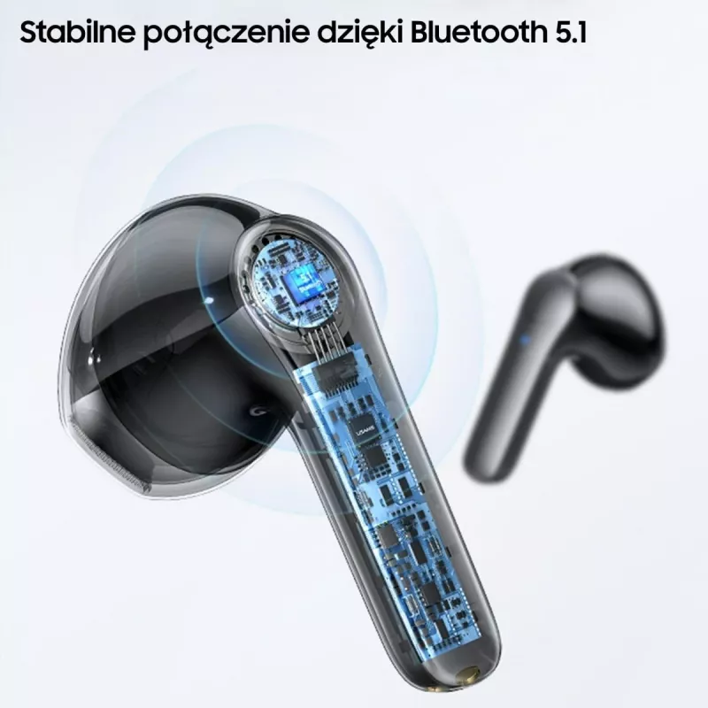 Slúchadlá USAMS TWSXH Series Dual Mic Wireless modrá/modrá BHUXH03