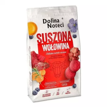 Suché krmivo pre psov Dolina Noteci Premium hovädzie 9 kg — bez obilnín, bezlepkové, 26 % bielkovín, 15 % tuku
