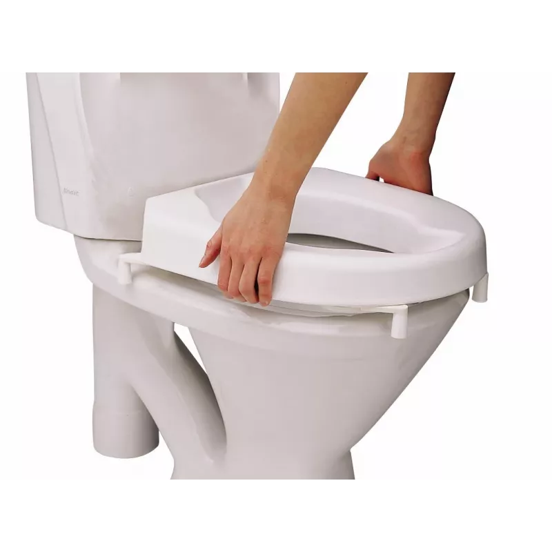 Etac Hi-Loo zvýšené toaletné sedadlo s vekom, 10 cm