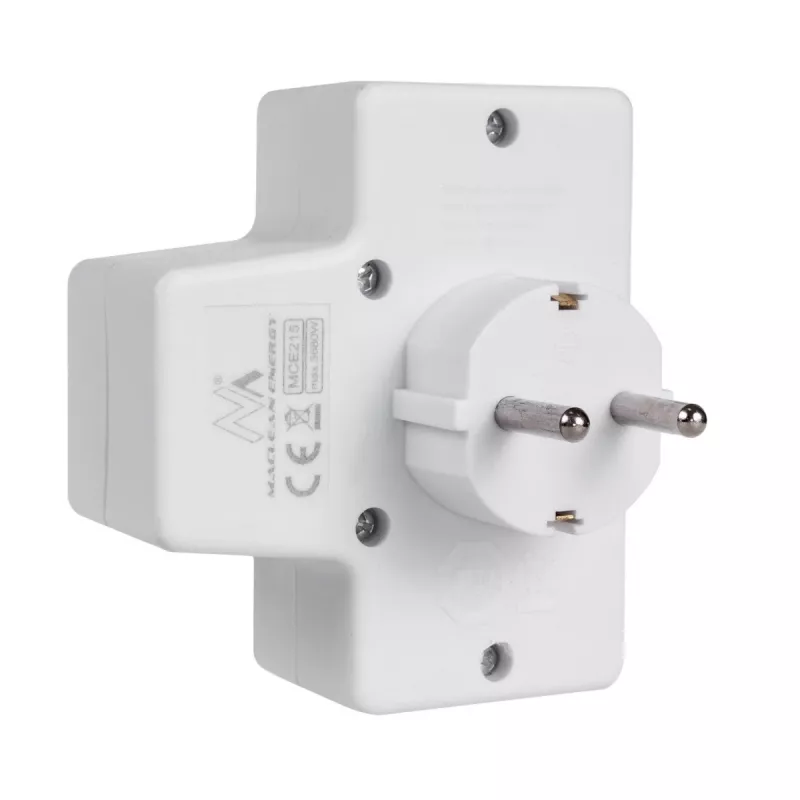 Maclean MCE215 adaptér s viacerými zásuvkami, 1x16 A + 2x2,5 A Schuko