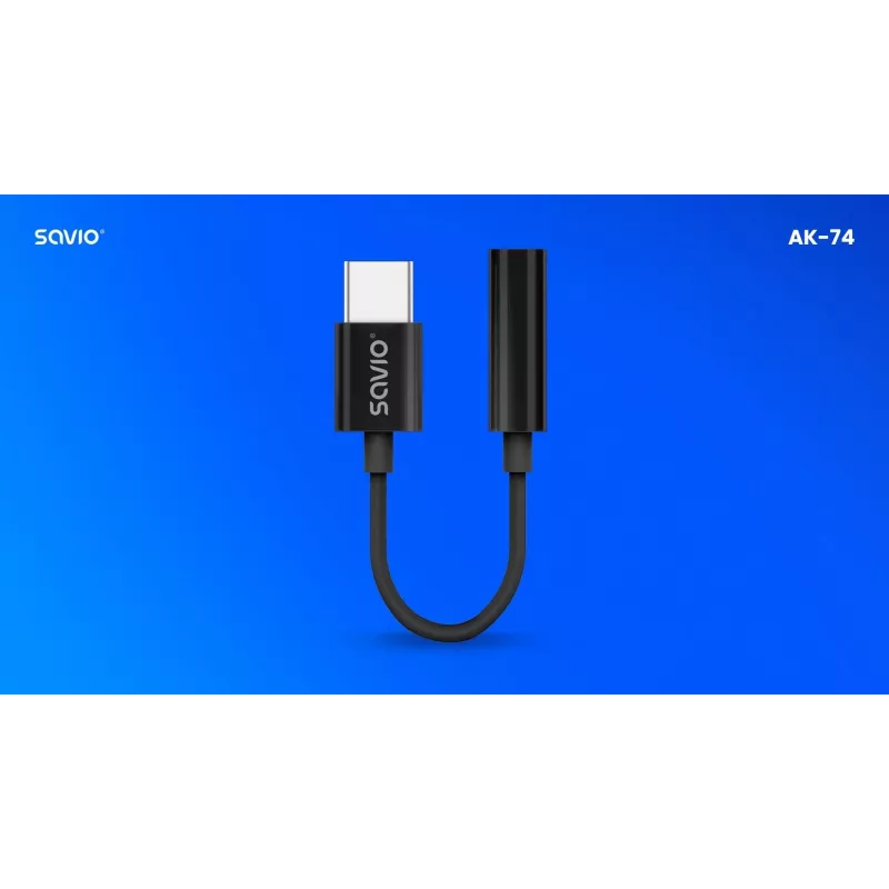 Adaptér audio USB-C Jack 3,5mm AK-74