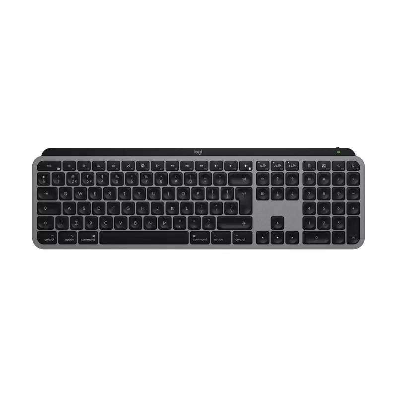 Logitech MX Keys S for Mac klávesnica kancelária RF Wireless + Bluetooth QWERTZ nemecká hliník biela