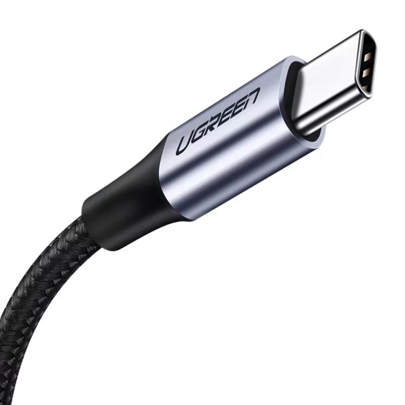 Kábel USB-C na DisplayPort UGREEN 1 m — USB-C (konektor samec) na DisplayPort (konektor samec), rovné konektory, čierny