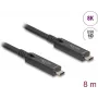 DeLOCK USB kábel USB 3.2 Gen 2 8m USB C čierny 84256