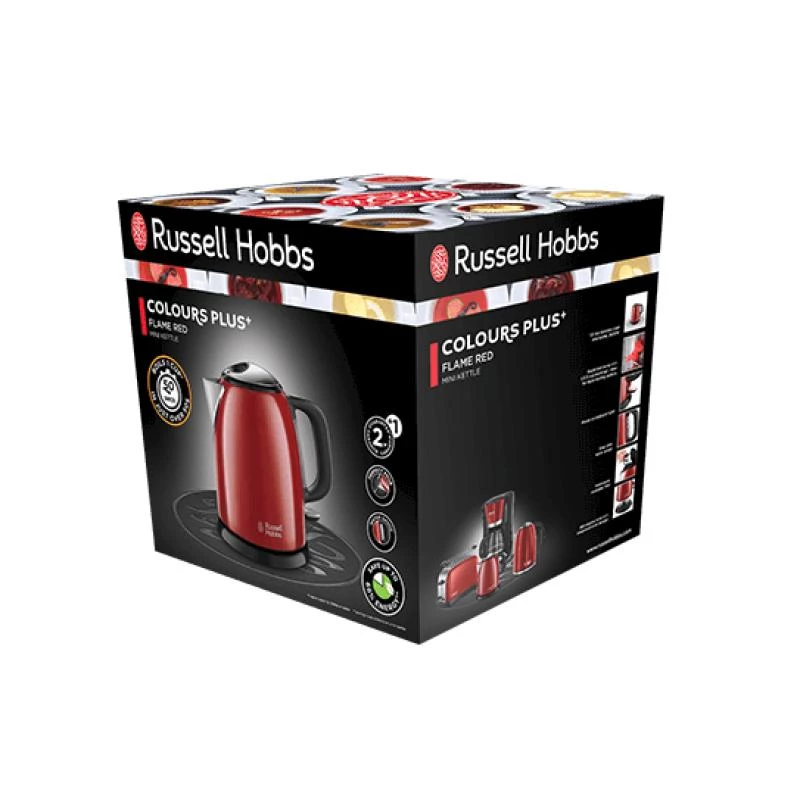 Russell Hobbs kanvica 1 L 2400 W čierna červená