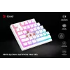 Herná klávesnica Savio Phenix WHITE GAT RED PUD káblová bezdrôtová USB Bluetooth RGB LED