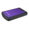 Transcend StoreJet 25H3P - pevný disk - 4TB - externý (prenosný) - 2.5 (6,4 cm) - USB3.0 - 256-bit-AES - fialový (TS4TSJ25H3P)