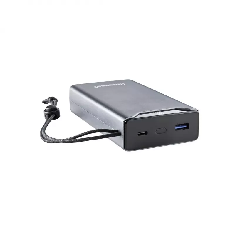 Powerbank INTENSO 7332054 — 20000 mAh, PD 3.0 & QC 3.0, 20 W, USB-A + USB-C, sivá