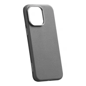 Magnetické ochranné puzdro Joyroom JR-BP007 pre iPhone 15 Pro Max, sivé – ochrana zadnej strany a hrán, magnetické uchytenie