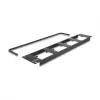 Delock 88195 19" patch panel typu D so 4 platňami 86 x 86 mm, 4 porty, 2U, čierny