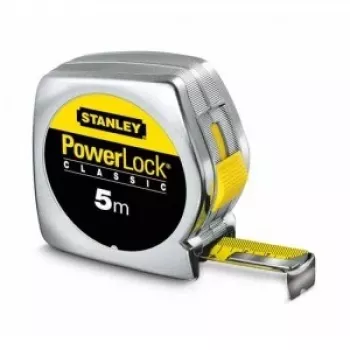 Powerlock oceľový meter 5 m x 25 mm plne pochrómovaný - dopredaj 12