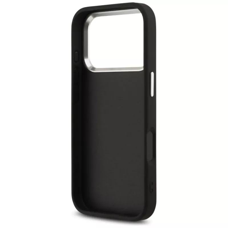 GUESS | Hardcase 4G | Zadný kryt | iPhone 17 Pro Max | Apple | Ekologická koža/PC/Plast/TPU | Čierna