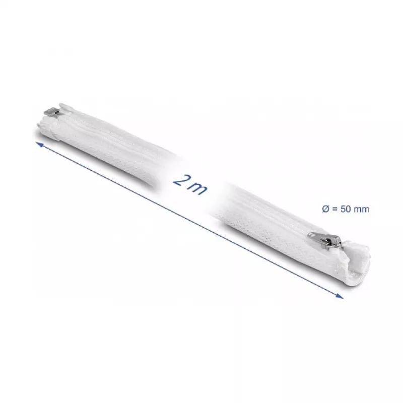 Pletená hadica DeLOCK 20829 2 m x 50 mm biela