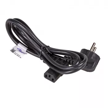 AKYGA AK-PC-12A uhlový napájací kábel CEE 7/7 na IEC C13, 3 m, čierny