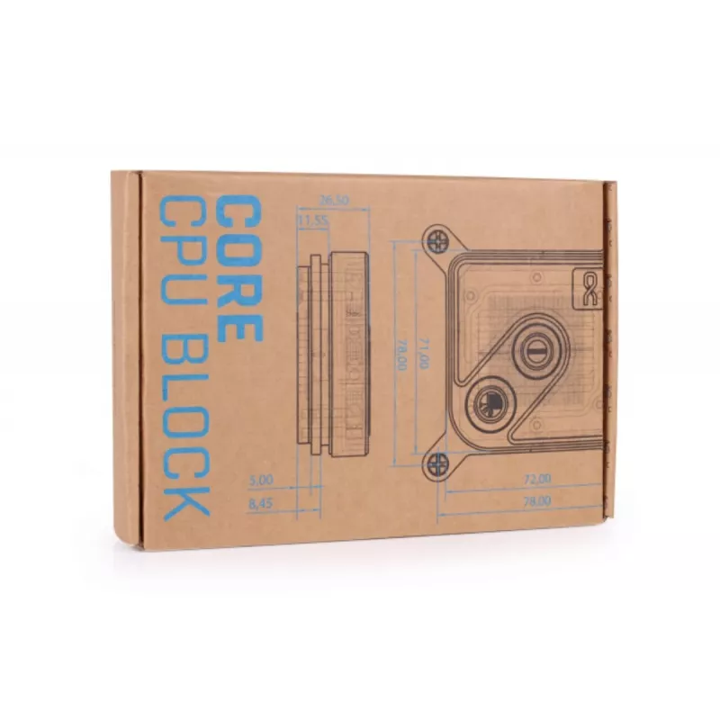 Alphacool Core 1 Black 13443 vodný blok pre CPU, pätice 1700/1851/AM4/AM5, čierny