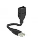 USB kábel DeLOCK 15 cm USB 2.0 USB A čierny