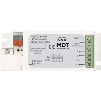 MDT AKD-0224V.02 LED ovládač 2-kanálový, pre biele pásy (AKD-0224V.02)