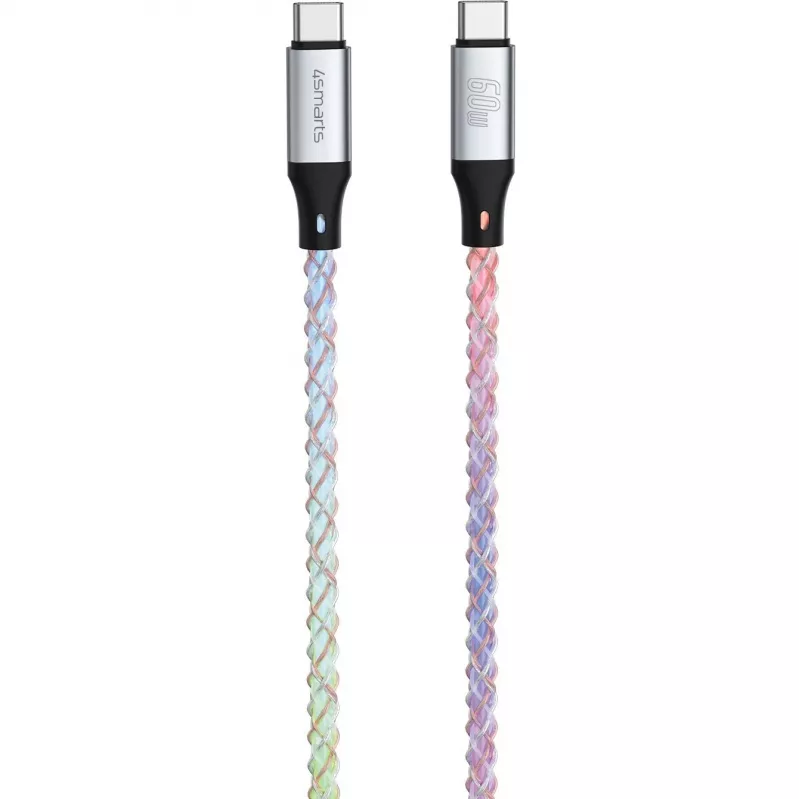 4smarts 541440 RGBCord kábel USB-C na USB-C, USB 2.0, 60W, 1,5 m