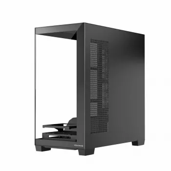 PC skriňa MODECOM Volcano Stellar NF ATX Midi Tower, tvrdené sklo, čierna, podporuje ATX/micro ATX, GPU do 420 mm, CPU chladič 175 mm
