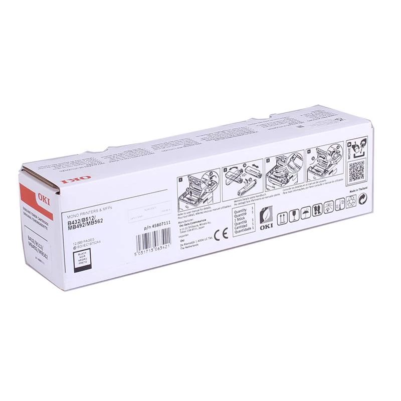 Oki B432 12K tonerová kazeta Ultra High Yield čierna 45807111 OK06342