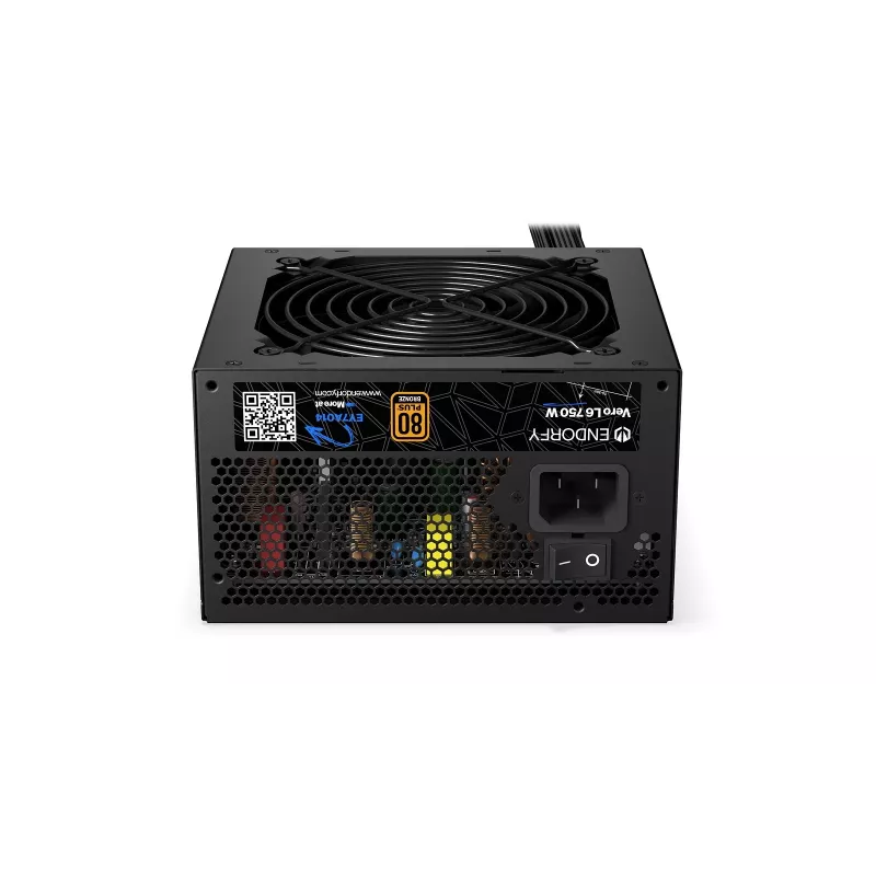 Napájací zdroj ENDORFY Vero L6 750 W, 24-pinový ATX, 80 PLUS Bronze, 120 mm ventilátor, čierny