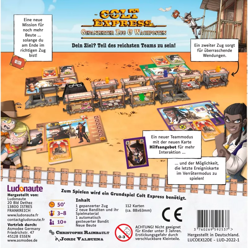 Colt Express - Gepanzerter Zug & Wachposten, rozšírenie doskovej hry