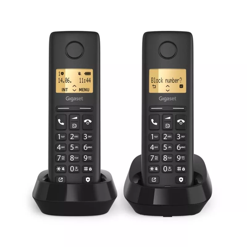 Gigaset Pure 100 Duo — bezdrôtový telefón, pár DECT mikrotelefónnych jednotiek so základňou
