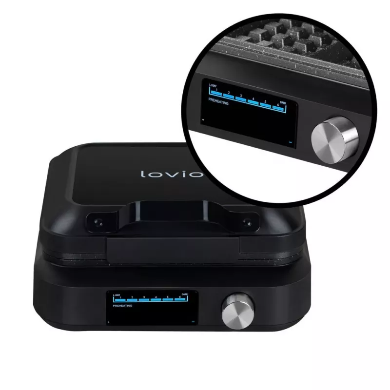 Lovio LVWF002BK vaflovač 1500W čierny