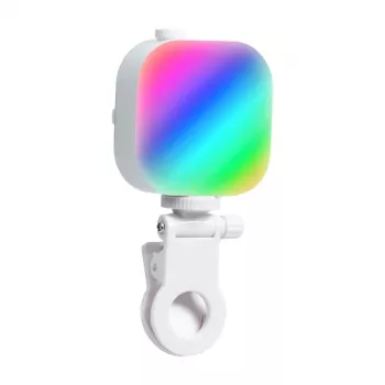 Telesin Ice Cube selfie svetlo s držiakom telefónu P5-BGD-03 — kompaktné LED doplnkové svetlo a nastaviteľný držiak smartfónu