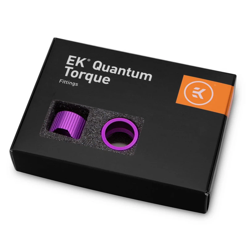 EK Water Blocks EK-Quantum Torque Kompresné krúžky STC 16, Fialové, balenie po 6 ks