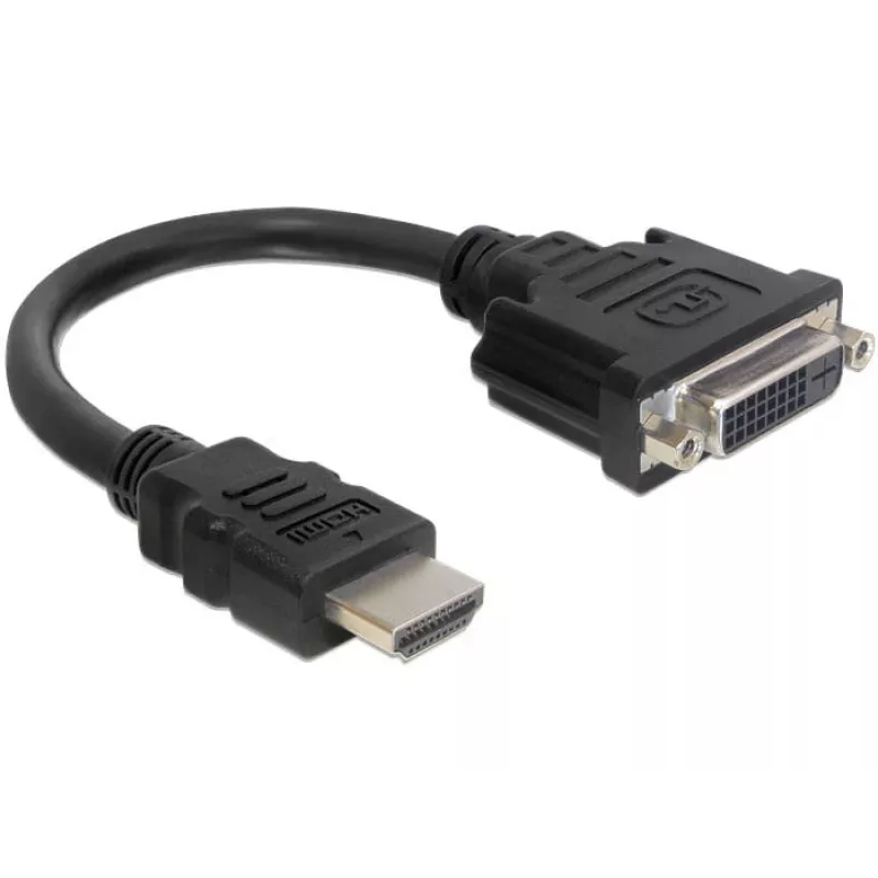 Kábel HDMI-DVI M/F DeLOCK 0.2m