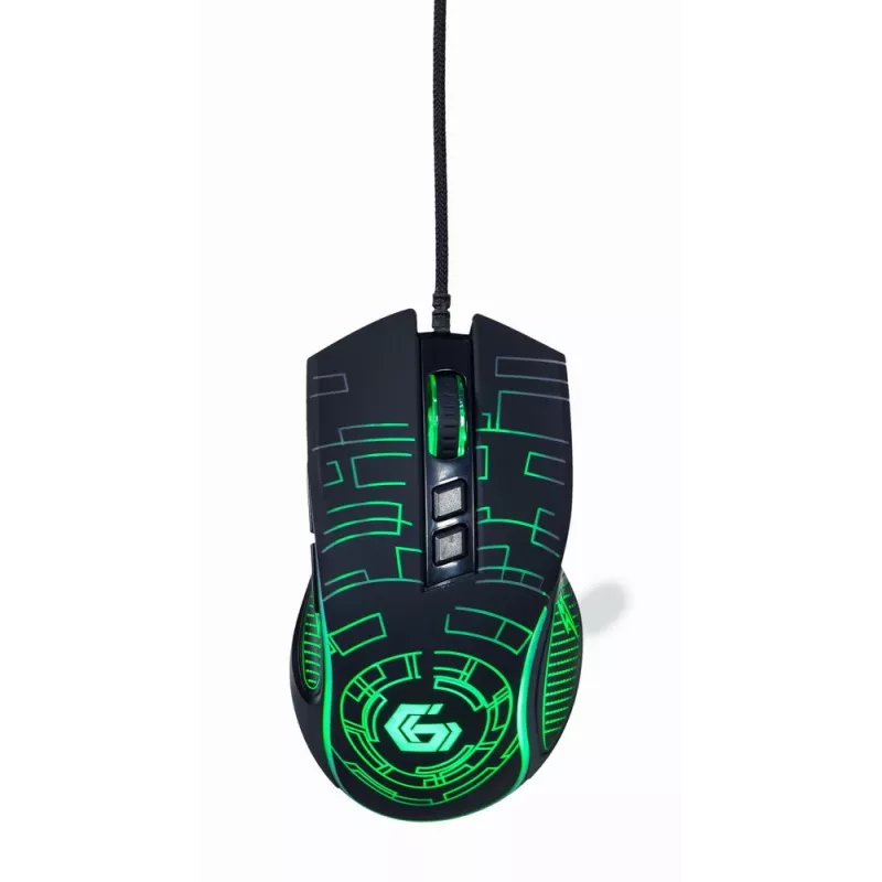 Gembird MUSG-RGB-01 myš pre pravákov USB Type-A 3600 DPI