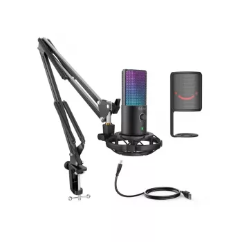 FIFINE T669 PRO3 káblový mikrofón s RGB osvetlením a stojanom | USB