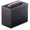 Jonsplus MATX Handle Case Z20 čierno-ružová – Mini/Micro/Flex-ATX skriňa s rukoväťou